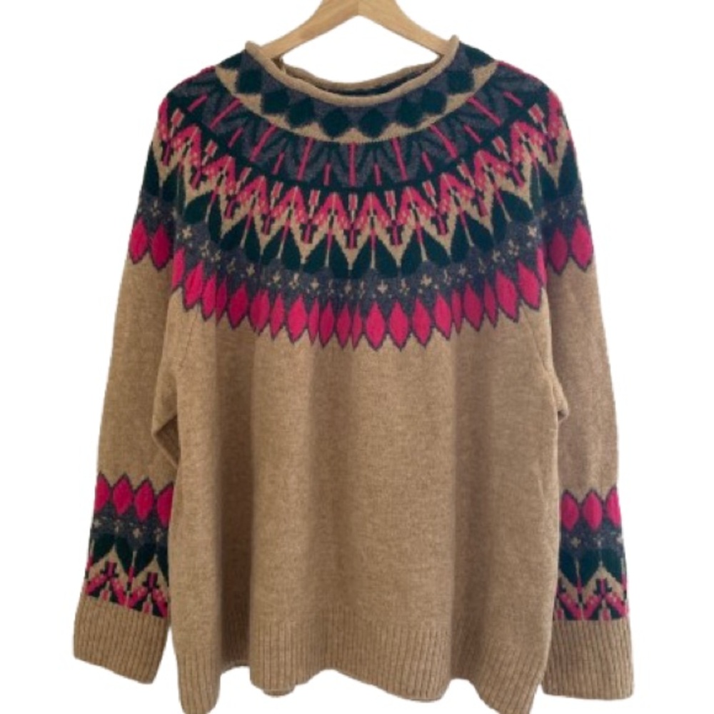 Cece Multicolor Patterned Sweater - image 2